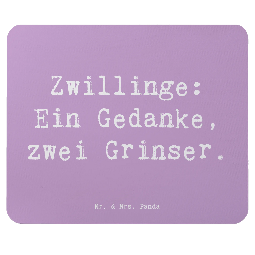 Mouse mat Saying Zwillinge: Ein Gedanke, zwei Grinser. Mousepad, Computer zubehör, Büroausstattung, PC Zubehör, Arbeitszimmer, Mauspad, Einzigartiges Mauspad, Designer Mauspad, Mausunterlage, Mauspad Büro, Familie, Vatertag, Muttertag, Bruder, Schwester, Mama, Papa, Oma, Opa