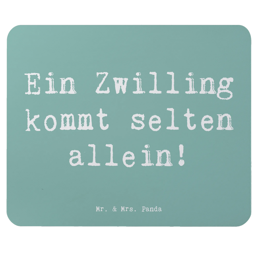 Mouse mat Saying Ein Zwilling kommt selten allein! Mousepad, Computer zubehör, Büroausstattung, PC Zubehör, Arbeitszimmer, Mauspad, Einzigartiges Mauspad, Designer Mauspad, Mausunterlage, Mauspad Büro, Familie, Vatertag, Muttertag, Bruder, Schwester, Mama, Papa, Oma, Opa