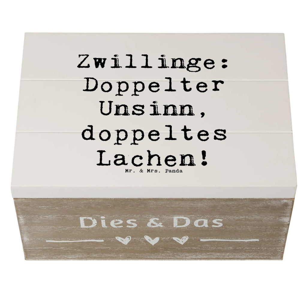 Holzkiste Spruch Zwillingsgeschwister Spaß Schatzkiste, Geschenkbox, Kiste, Erinnerungsbox, XXL, Schatulle, Geschenkdose, Truhe, Erinnerungskiste, Dekokiste, Holzkiste, Aufbewahrungsbox, Familie, Vatertag, Muttertag, Bruder, Schwester, Mama, Papa, Oma, Opa
