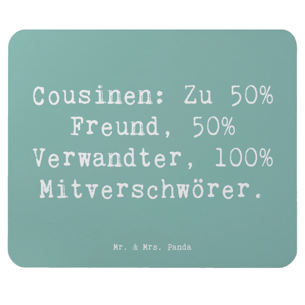 Mouse mat Saying Cousinen: Zu 50% Freund, 50% Verwandter, 100% Mitverschwörer. Mousepad, Computer zubehör, Büroausstattung, PC Zubehör, Arbeitszimmer, Mauspad, Einzigartiges Mauspad, Designer Mauspad, Mausunterlage, Mauspad Büro, Familie, Vatertag, Muttertag, Bruder, Schwester, Mama, Papa, Oma, Opa