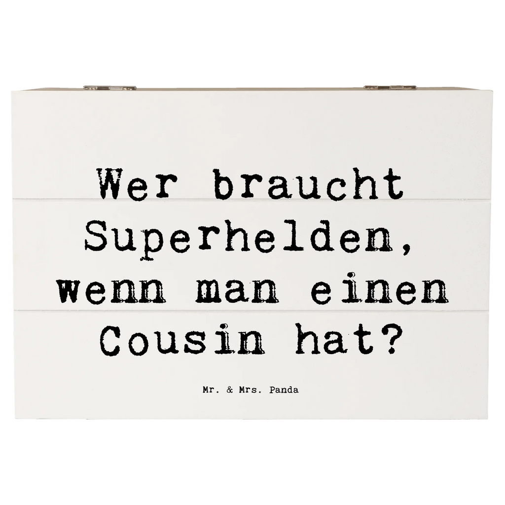 Holzkiste Spruch Cousin Held Schatulle, Geschenkbox, Aufbewahrungsbox, Erinnerungsbox, XXL, Holzkiste, Schatzkiste, Geschenkdose, Kiste, Truhe, Erinnerungskiste, Dekokiste, Familie, Vatertag, Muttertag, Bruder, Schwester, Mama, Papa, Oma, Opa