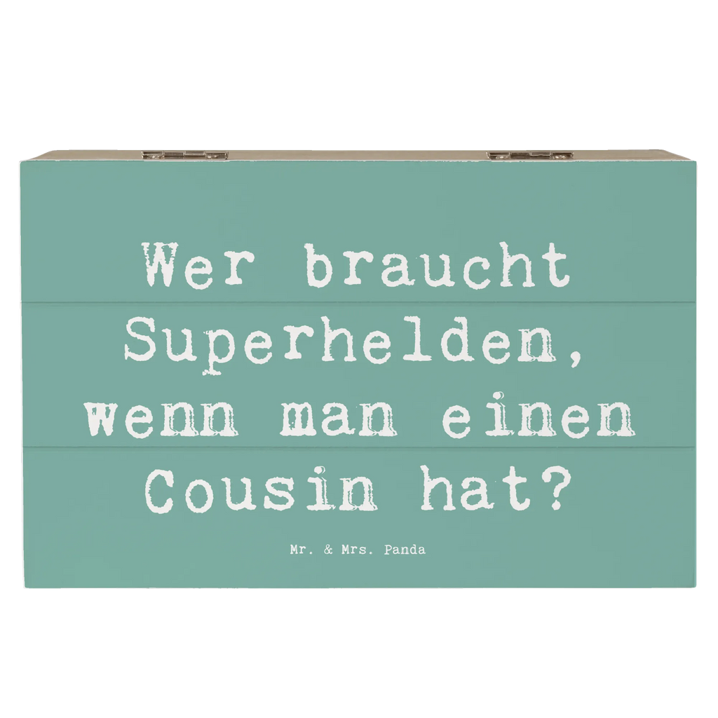 Holzkiste Spruch Cousin Held Schatulle, Geschenkbox, Aufbewahrungsbox, Erinnerungsbox, XXL, Holzkiste, Schatzkiste, Geschenkdose, Kiste, Truhe, Erinnerungskiste, Dekokiste, Familie, Vatertag, Muttertag, Bruder, Schwester, Mama, Papa, Oma, Opa