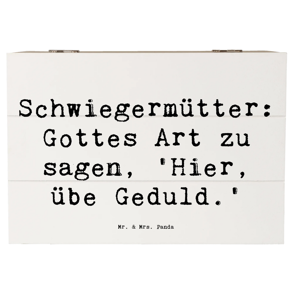 Holzkiste Spruch Schwiegermutter Geduld XXL, Dekokiste, Geschenkbox, Holzkiste, Truhe, Geschenkdose, Aufbewahrungsbox, Schatulle, Schatzkiste, Erinnerungskiste, Erinnerungsbox, Kiste, Familie, Vatertag, Muttertag, Bruder, Schwester, Mama, Papa, Oma, Opa