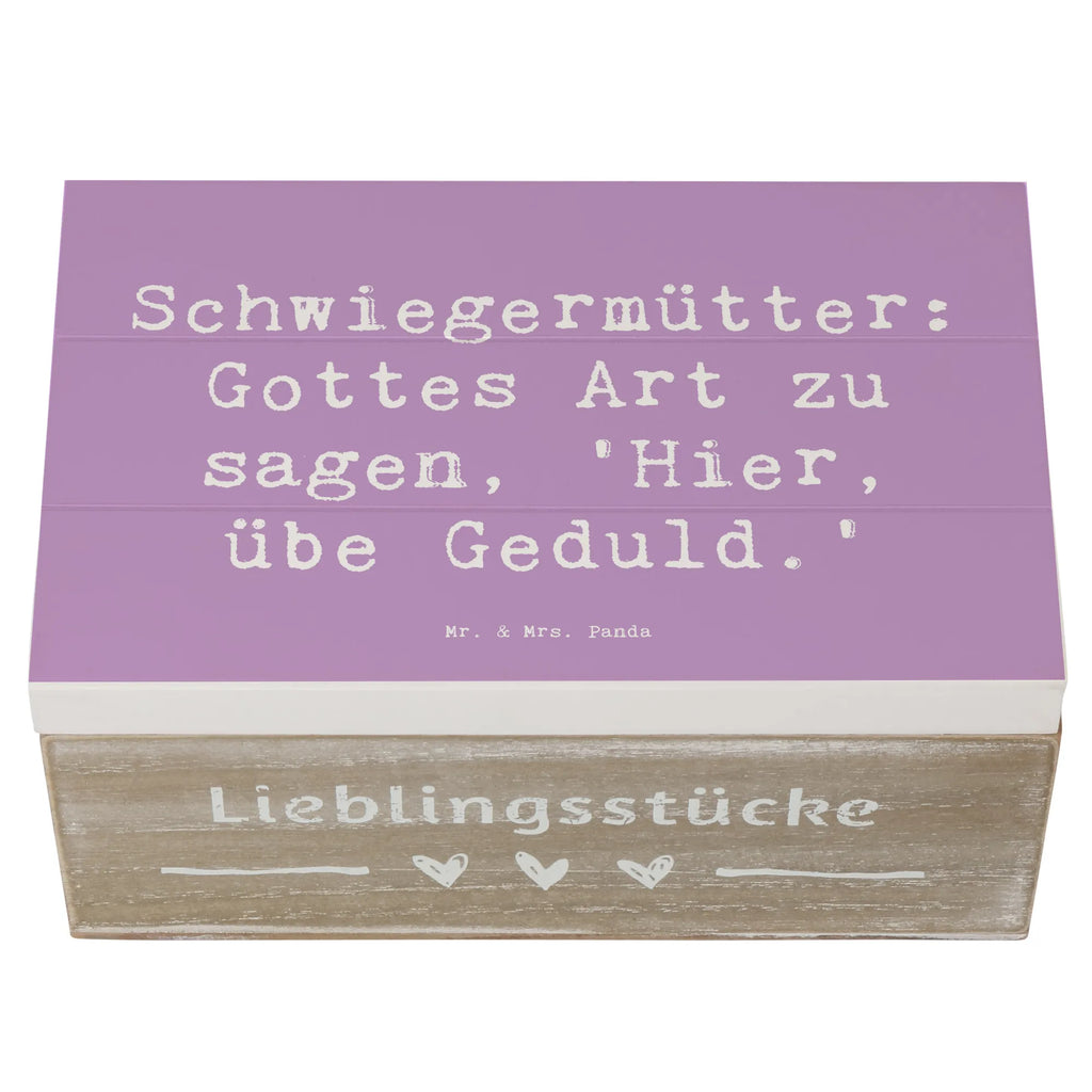 Holzkiste Spruch Schwiegermutter Geduld XXL, Dekokiste, Geschenkbox, Holzkiste, Truhe, Geschenkdose, Aufbewahrungsbox, Schatulle, Schatzkiste, Erinnerungskiste, Erinnerungsbox, Kiste, Familie, Vatertag, Muttertag, Bruder, Schwester, Mama, Papa, Oma, Opa