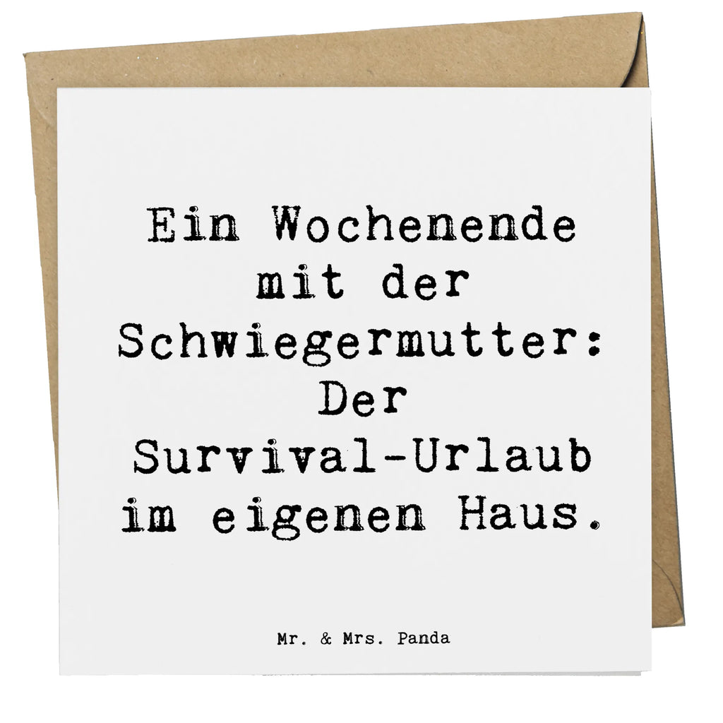 Deluxe Karte Spruch Schwiegermutter Abenteuer Einladungskarte, Glückwunschkarte, Karte, Geburtstagskarte, Hochzeitskarte, Hochwertige Grußkarte, Klappkarte, Hochwertige Klappkarte, Grußkarte, Familie, Vatertag, Muttertag, Bruder, Schwester, Mama, Papa, Oma, Opa