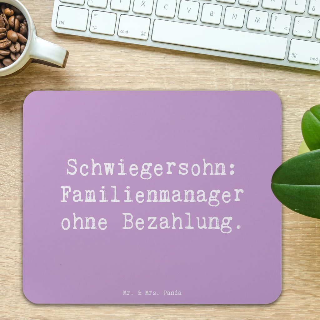 Mouse mat Saying Schwiegersohn: Familienmanager ohne Bezahlung. Mousepad, Computer zubehör, Büroausstattung, PC Zubehör, Arbeitszimmer, Mauspad, Einzigartiges Mauspad, Designer Mauspad, Mausunterlage, Mauspad Büro, Familie, Vatertag, Muttertag, Bruder, Schwester, Mama, Papa, Oma, Opa