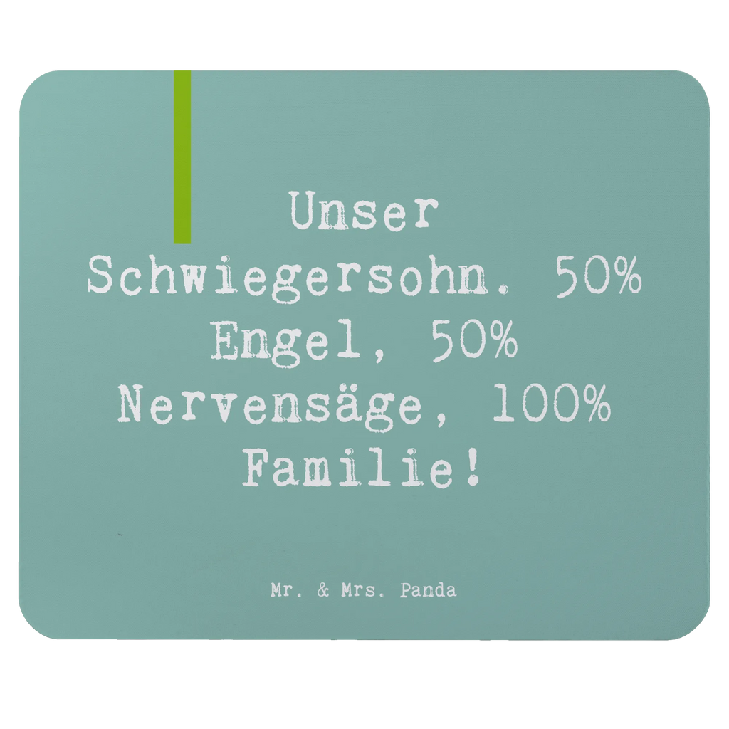 Mouse mat Saying Unser Schwiegersohn. 50% Engel, 50% Nervensäge, 100% Familie! Mousepad, Computer zubehör, Büroausstattung, PC Zubehör, Arbeitszimmer, Mauspad, Einzigartiges Mauspad, Designer Mauspad, Mausunterlage, Mauspad Büro, Familie, Vatertag, Muttertag, Bruder, Schwester, Mama, Papa, Oma, Opa
