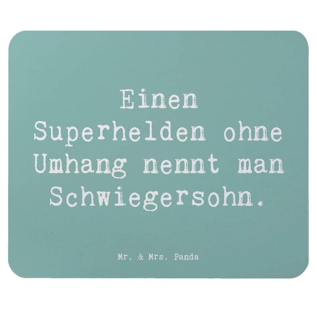 Mouse mat Saying Einen Superhelden ohne Umhang nennt man Schwiegersohn. Mousepad, Computer zubehör, Büroausstattung, PC Zubehör, Arbeitszimmer, Mauspad, Einzigartiges Mauspad, Designer Mauspad, Mausunterlage, Mauspad Büro, Familie, Vatertag, Muttertag, Bruder, Schwester, Mama, Papa, Oma, Opa
