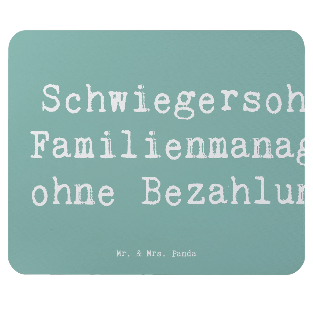 Mouse mat Saying Schwiegersohn: Familienmanager ohne Bezahlung. Mousepad, Computer zubehör, Büroausstattung, PC Zubehör, Arbeitszimmer, Mauspad, Einzigartiges Mauspad, Designer Mauspad, Mausunterlage, Mauspad Büro, Familie, Vatertag, Muttertag, Bruder, Schwester, Mama, Papa, Oma, Opa