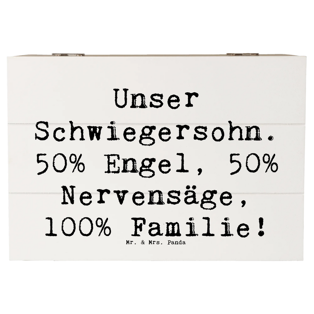 Holzkiste Spruch Unser Schwiegersohn. 50% Engel, 50% Nervensäge, 100% Familie! schmuckkästchen, Kiste, erinnerungsbox hochzeit, Schatzkiste, aufbewahrungskiste, Erinnerungskiste, Dekokiste, aufbewahrungsbox aus holz, Aufbewahrungsbox, Holzkiste, holztruhe, holzboxen, erinnerungsbox baby, Erinnerungsbox, holzbox mit deckel, dekorative holzkiste, Truhe, Geschenkbox, holz aufbewahrungsbox, aufbewahrungsbox holz, box aus holz, Schatulle, holzbox, ordnungsbox, deko box, holzkiste mit deckel, holzkisten, Familie, Mama, Schwester, Opa, Bruder, Vatertag, Papa, Muttertag, Oma