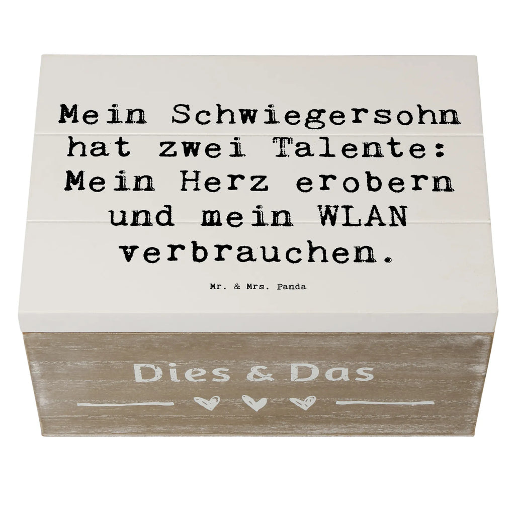 Holzkiste Spruch Schwiegersohn Talente Geschenkdose, Kiste, XXL, Erinnerungskiste, Schatulle, Dekokiste, Holzkiste, Aufbewahrungsbox, Truhe, Geschenkbox, Schatzkiste, Erinnerungsbox, Familie, Vatertag, Muttertag, Bruder, Schwester, Mama, Papa, Oma, Opa