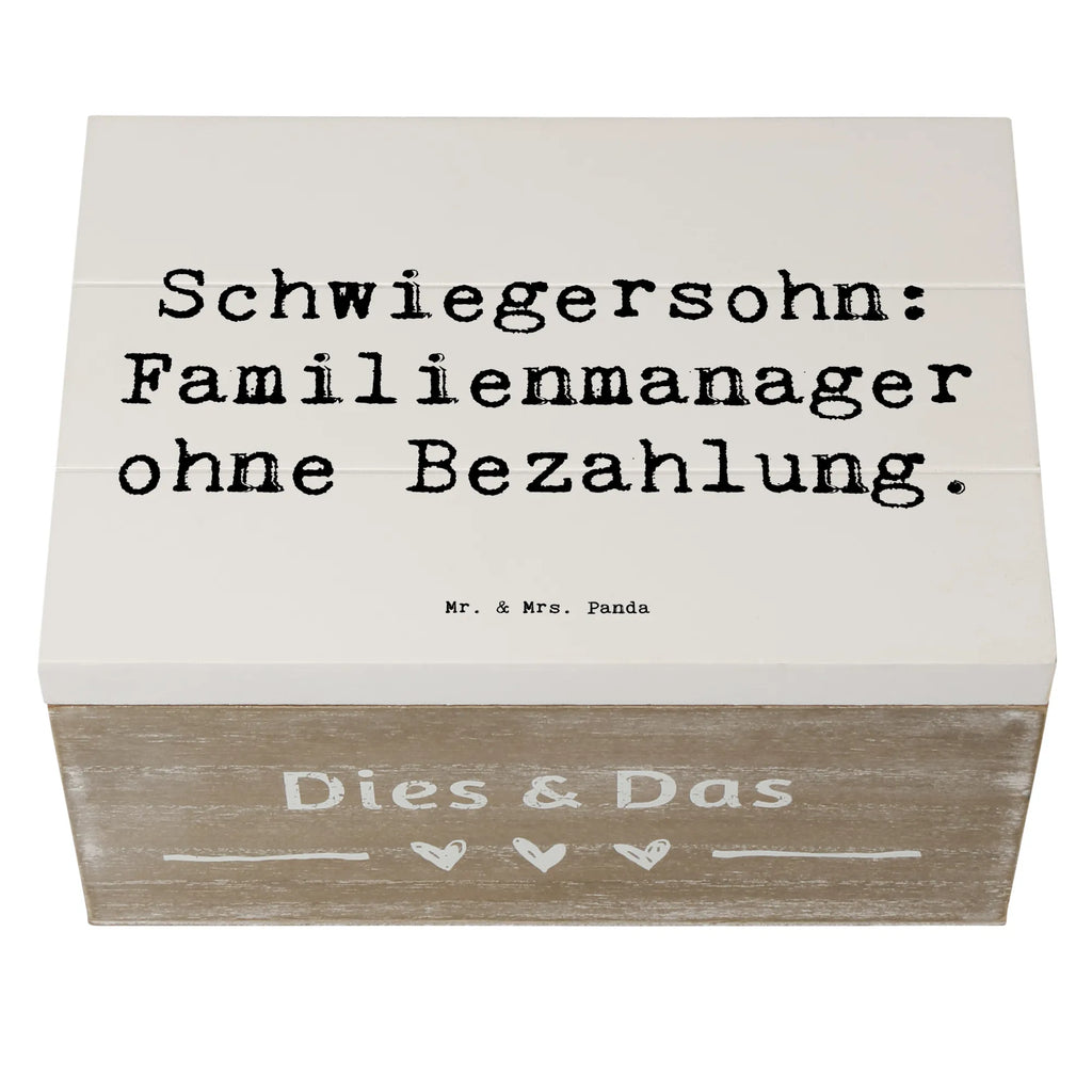 Holzkiste Spruch Schwiegersohn Manager Truhe, Kiste, Dekokiste, Schatulle, Schatzkiste, Geschenkdose, Erinnerungskiste, Geschenkbox, XXL, Aufbewahrungsbox, Erinnerungsbox, Holzkiste, Familie, Vatertag, Muttertag, Bruder, Schwester, Mama, Papa, Oma, Opa