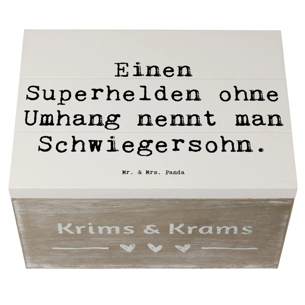 Holzkiste Spruch Held Schwiegersohn Schatulle, Aufbewahrungsbox, Truhe, Erinnerungsbox, Schatzkiste, Holzkiste, Dekokiste, Erinnerungskiste, Kiste, XXL, Geschenkbox, Geschenkdose, Familie, Vatertag, Muttertag, Bruder, Schwester, Mama, Papa, Oma, Opa