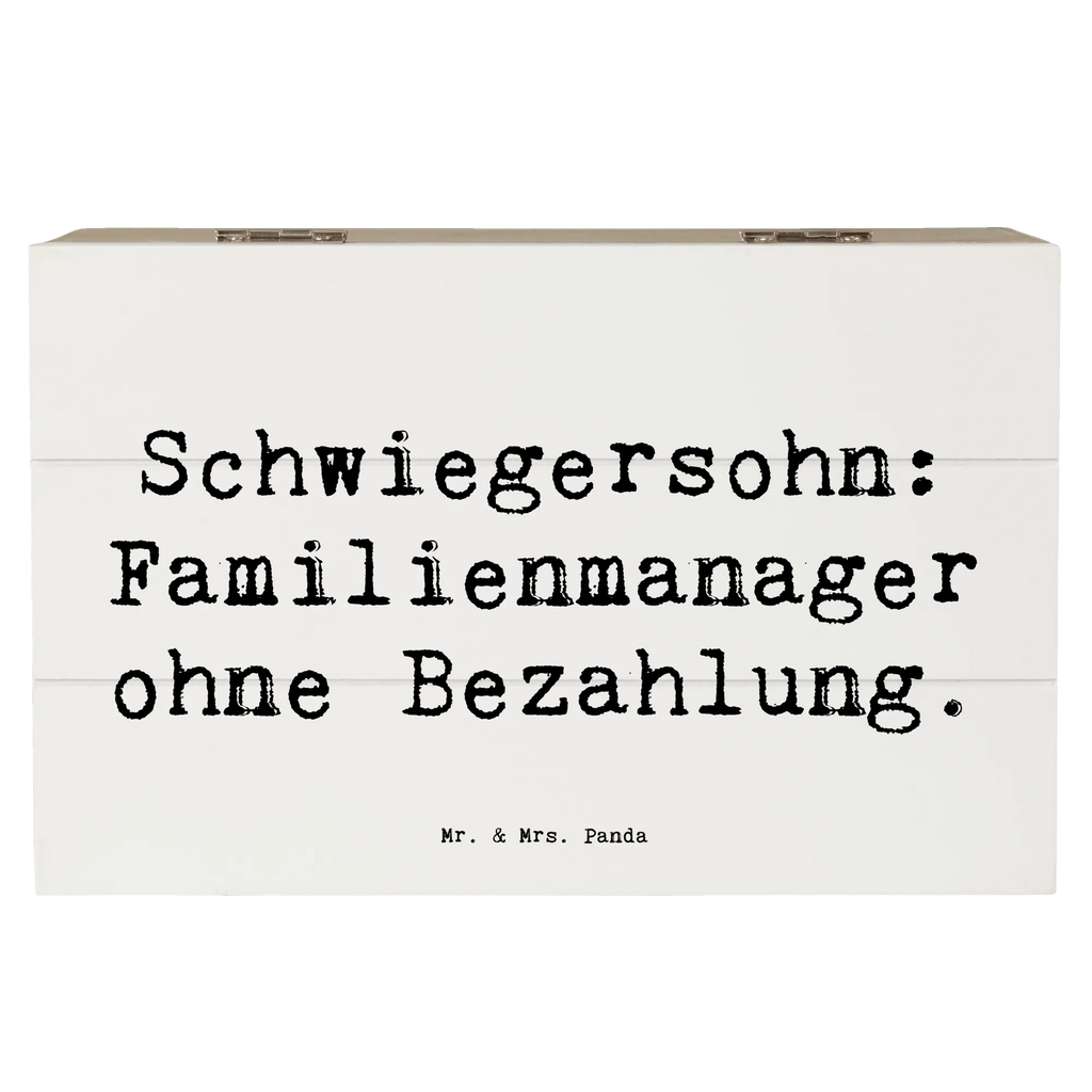 Holzkiste Spruch Schwiegersohn Manager Truhe, Kiste, Dekokiste, Schatulle, Schatzkiste, Geschenkdose, Erinnerungskiste, Geschenkbox, XXL, Aufbewahrungsbox, Erinnerungsbox, Holzkiste, Familie, Vatertag, Muttertag, Bruder, Schwester, Mama, Papa, Oma, Opa