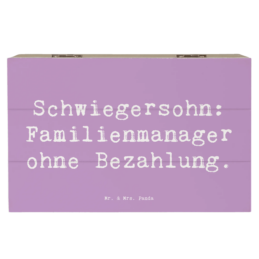 Holzkiste Spruch Schwiegersohn Manager Truhe, Kiste, Dekokiste, Schatulle, Schatzkiste, Geschenkdose, Erinnerungskiste, Geschenkbox, XXL, Aufbewahrungsbox, Erinnerungsbox, Holzkiste, Familie, Vatertag, Muttertag, Bruder, Schwester, Mama, Papa, Oma, Opa