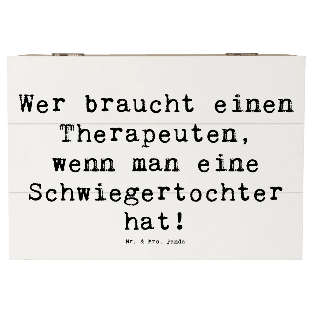 Holzkiste Spruch Schwiegertochter Humor Truhe, Erinnerungsbox, Erinnerungskiste, Schatulle, Geschenkdose, Geschenkbox, XXL, Kiste, Aufbewahrungsbox, Holzkiste, Dekokiste, Schatzkiste, Familie, Vatertag, Muttertag, Bruder, Schwester, Mama, Papa, Oma, Opa