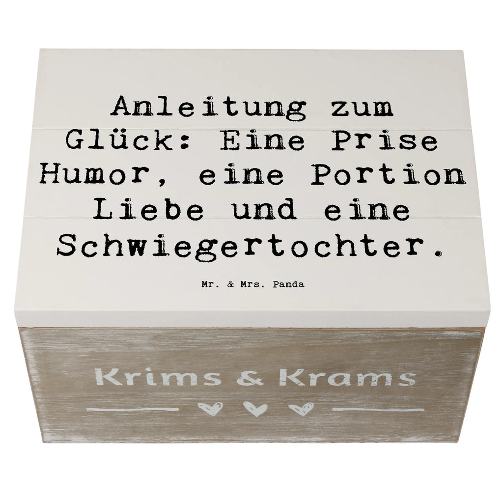 Wooden chest Saying Anleitung zum Glück: Eine Prise Humor, eine Portion Liebe und eine Schwiegertochter. Aufbewahrungsbox, aufbewahrungskisten, Aufbewahrungsbox aus Holz, truhe holz, kiste holz, holztruhen, box holz, Holzkiste, Holzboxen, Holzbox mit Deckel, Holzbox, holzschachtel, holzschatulle, Aufbewahrungsbox Holz, Holztruhe, aufbewahrungsboxen, Holzkisten, Schatulle, Holz Aufbewahrungsbox, Aufbewahrungskiste, aufbewahrungstruhe, holzkästchen, Holzkiste mit Deckel, Box aus Holz, aufbewahrungskiste mit deckel, Familie, Mama, Schwester, Opa, Bruder, Vatertag, Papa, Muttertag, Oma