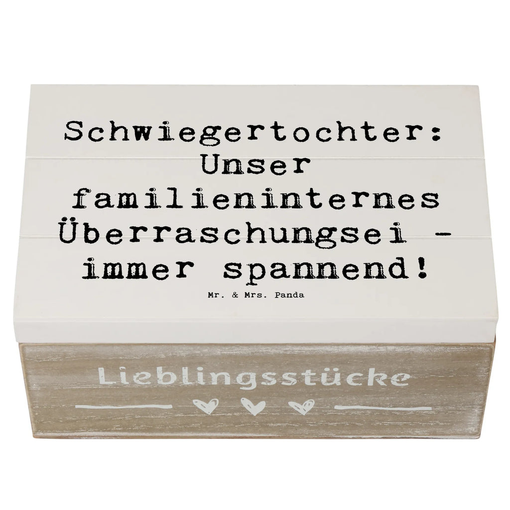 Holzkiste Spruch Überraschungs-Schwiegertochter Erinnerungsbox, Kiste, Truhe, XXL, Geschenkbox, Geschenkdose, Aufbewahrungsbox, Schatulle, Schatzkiste, Erinnerungskiste, Holzkiste, Dekokiste, Familie, Vatertag, Muttertag, Bruder, Schwester, Mama, Papa, Oma, Opa