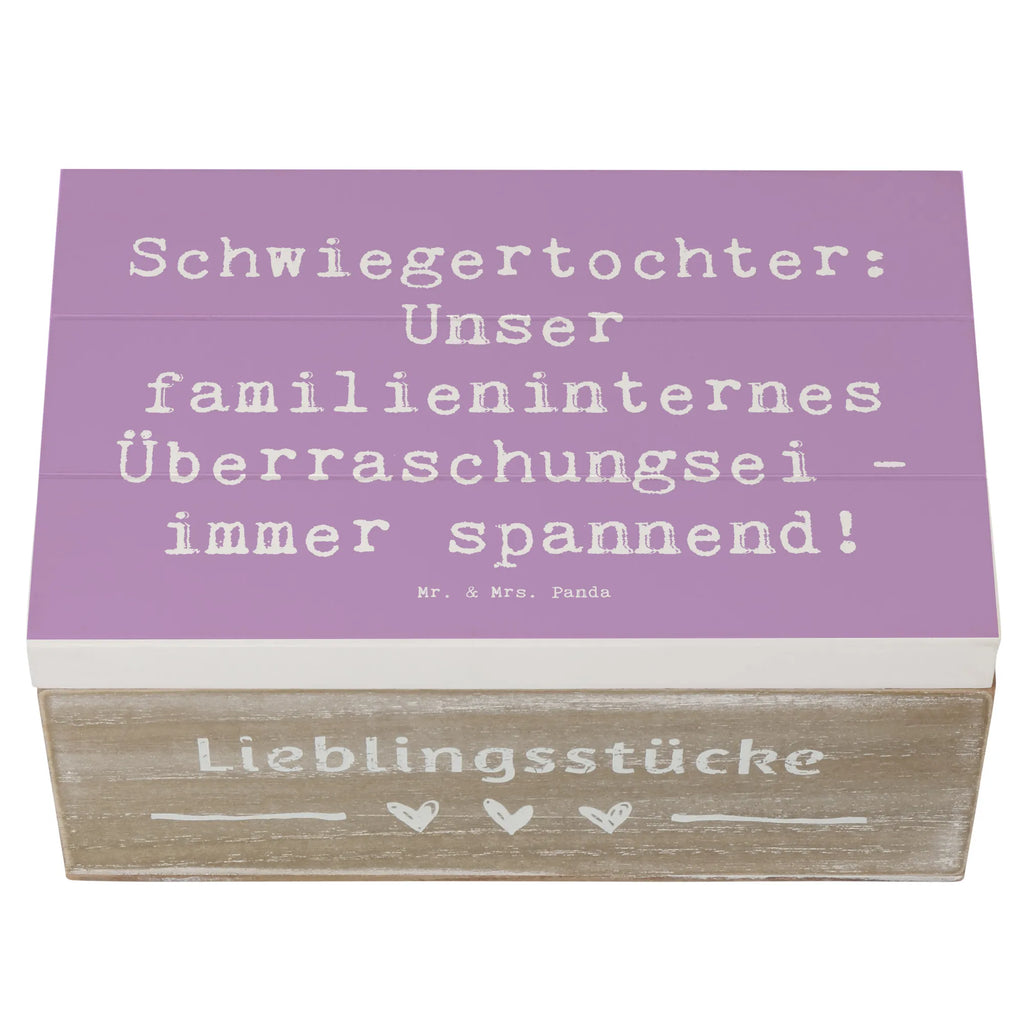 Holzkiste Spruch Überraschungs-Schwiegertochter Erinnerungsbox, Kiste, Truhe, XXL, Geschenkbox, Geschenkdose, Aufbewahrungsbox, Schatulle, Schatzkiste, Erinnerungskiste, Holzkiste, Dekokiste, Familie, Vatertag, Muttertag, Bruder, Schwester, Mama, Papa, Oma, Opa