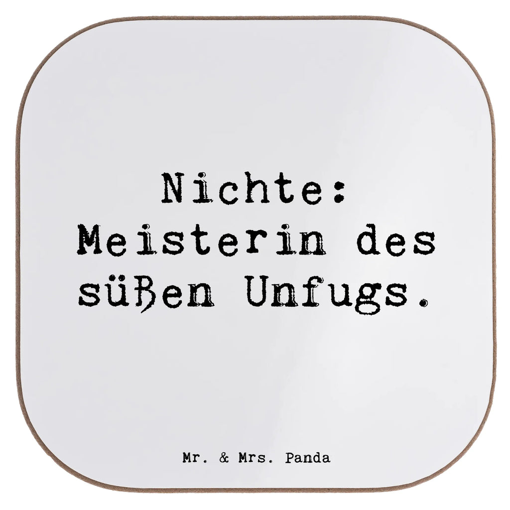 Square coaster Saying Nichte: Meisterin des süßen Unfugs. Untersetzer für Gläser, Glasuntersetzer, Untersetzer Gläser, Untersetzer, Untersetzer Holz, Tassen Untersetzer, Untersetzer aus Holz, Getränkeuntersetzer, Holzuntersetzer, Korkuntersetzer, Untersetzer Design, Bierdeckel, Familie, Vatertag, Muttertag, Bruder, Schwester, Mama, Papa, Oma, Opa