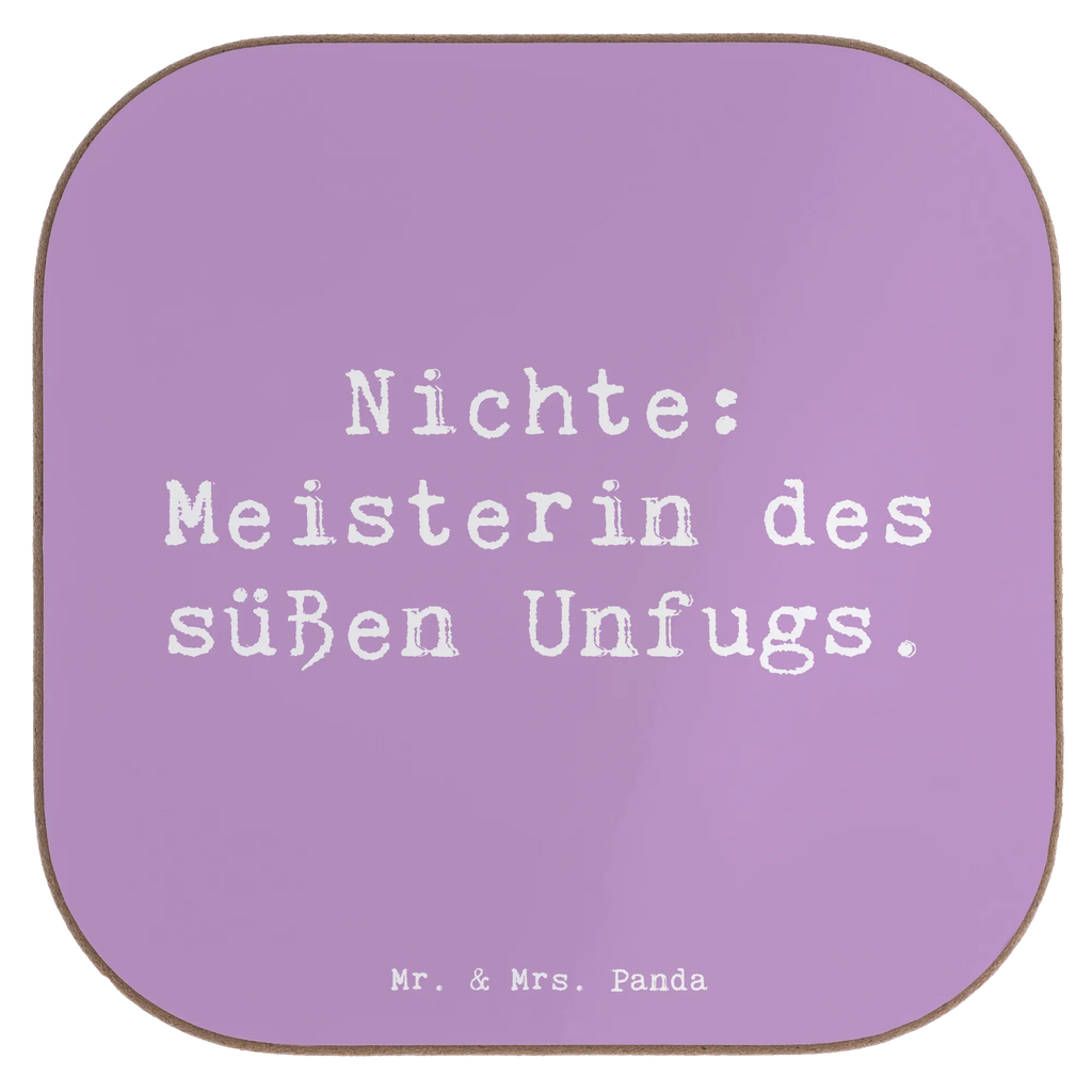 Square coaster Saying Nichte: Meisterin des süßen Unfugs. Untersetzer für Gläser, Glasuntersetzer, Untersetzer Gläser, Untersetzer, Untersetzer Holz, Tassen Untersetzer, Untersetzer aus Holz, Getränkeuntersetzer, Holzuntersetzer, Korkuntersetzer, Untersetzer Design, Bierdeckel, Familie, Vatertag, Muttertag, Bruder, Schwester, Mama, Papa, Oma, Opa