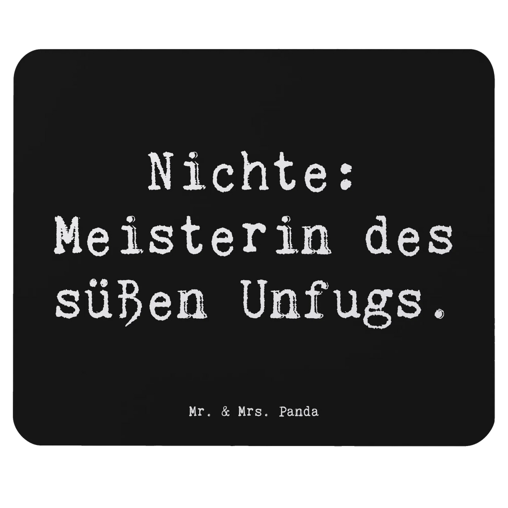 Mouse mat Saying Nichte: Meisterin des süßen Unfugs. Computer zubehör, Mousepad, Mauspad, Einzigartiges Mauspad, PC Zubehör, Büroausstattung, Arbeitszimmer, Designer Mauspad, Mauspad Büro, Mausunterlage, Familie, Vatertag, Muttertag, Bruder, Schwester, Mama, Papa, Oma, Opa