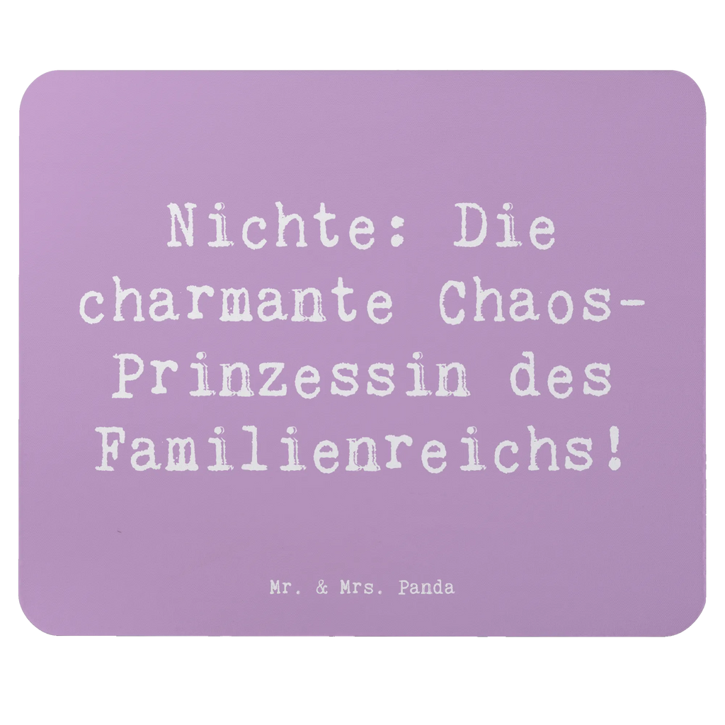 Mouse mat Saying Nichte: Die charmante Chaos-Prinzessin des Familienreichs! Mousepad, Computer zubehör, Büroausstattung, PC Zubehör, Arbeitszimmer, Mauspad, Einzigartiges Mauspad, Designer Mauspad, Mausunterlage, Mauspad Büro, Familie, Vatertag, Muttertag, Bruder, Schwester, Mama, Papa, Oma, Opa