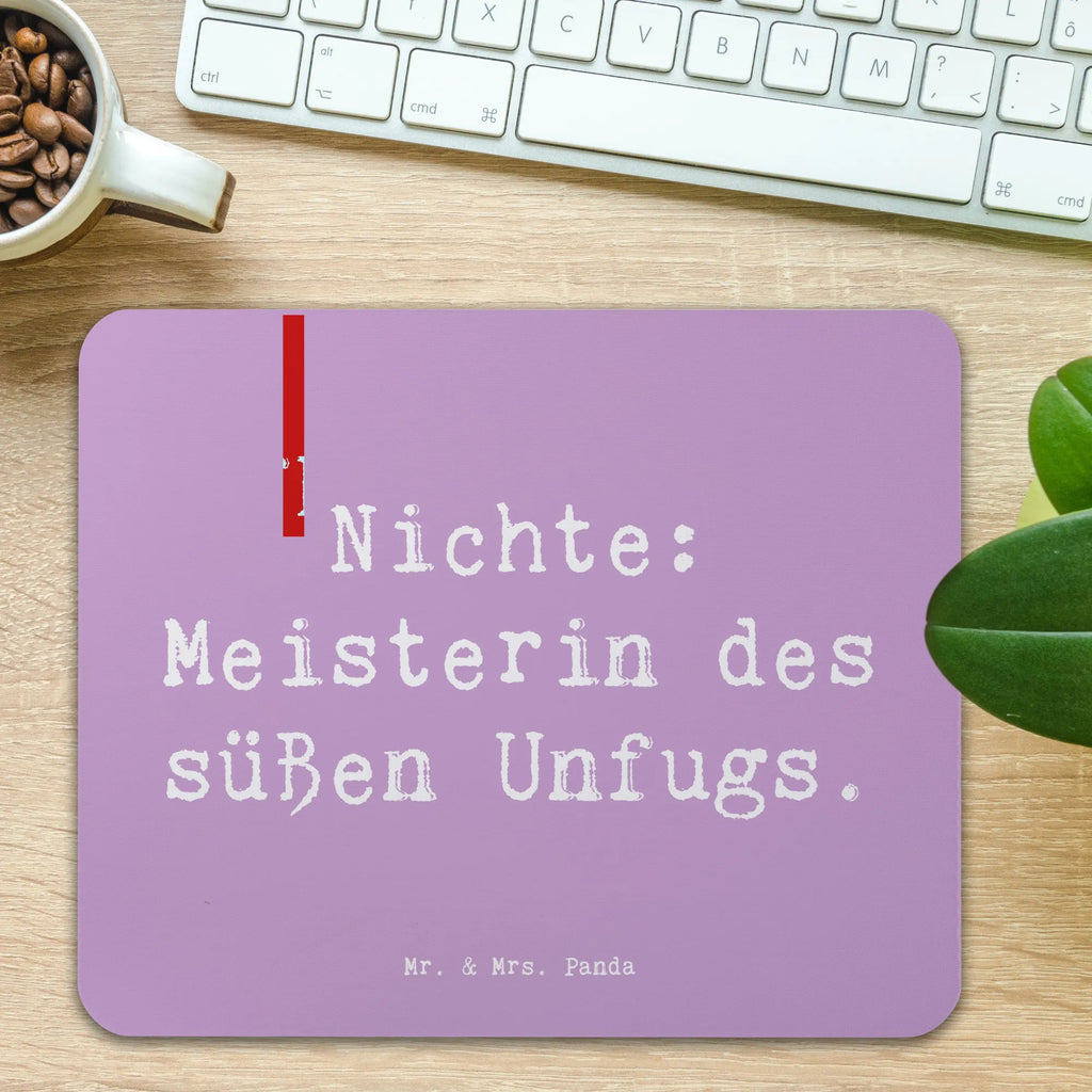 Mouse mat Saying Nichte: Meisterin des süßen Unfugs. Computer zubehör, Mousepad, Mauspad, Einzigartiges Mauspad, PC Zubehör, Büroausstattung, Arbeitszimmer, Designer Mauspad, Mauspad Büro, Mausunterlage, Familie, Vatertag, Muttertag, Bruder, Schwester, Mama, Papa, Oma, Opa