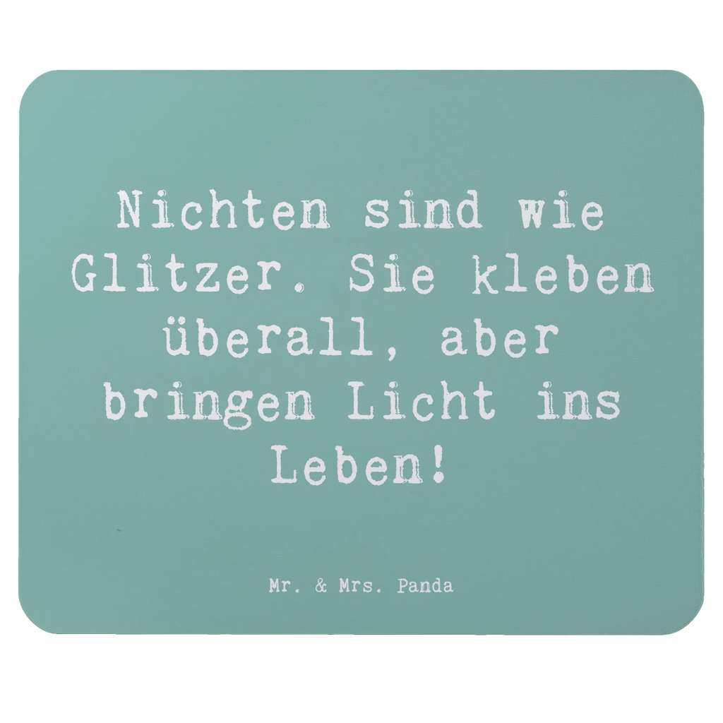 Mouse mat Saying Nichten sind wie Glitzer. Sie kleben überall, aber bringen Licht ins Leben! Mousepad, Computer zubehör, Büroausstattung, PC Zubehör, Arbeitszimmer, Mauspad, Einzigartiges Mauspad, Designer Mauspad, Mausunterlage, Mauspad Büro, Familie, Vatertag, Muttertag, Bruder, Schwester, Mama, Papa, Oma, Opa
