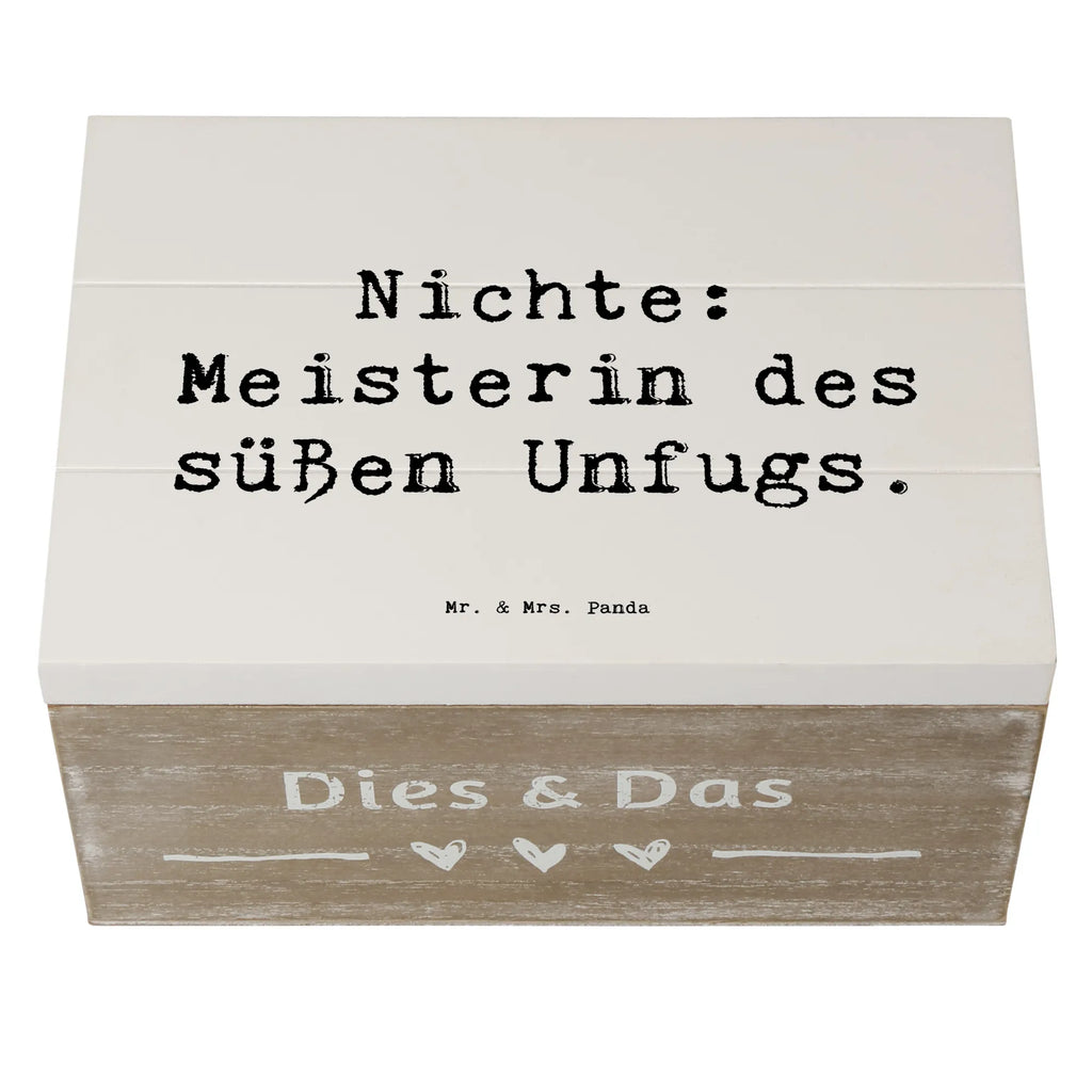 Holzkiste Spruch Nichte Meisterin Kiste, XXL, Schatulle, Geschenkbox, Truhe, Schatzkiste, Erinnerungsbox, Aufbewahrungsbox, Dekokiste, Geschenkdose, Erinnerungskiste, Holzkiste, Familie, Vatertag, Muttertag, Bruder, Schwester, Mama, Papa, Oma, Opa