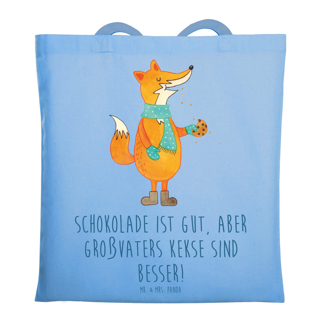 Tote bag Schokolade ist gut, aber Großvaters Kekse sind besser! Schultertasche, Stofftasche, Strandtasche, Badetasche, Tragetasche, Einkaufstasche, Jutetasche, Stoffbeutel, Beuteltasche, Einkaufstüte, Jutebeutel, Umhängetasche, Beutel, Tasche, Shopper, Laptoptasche, Familie, Vatertag, Muttertag, Bruder, Schwester, Mama, Papa, Oma, Opa