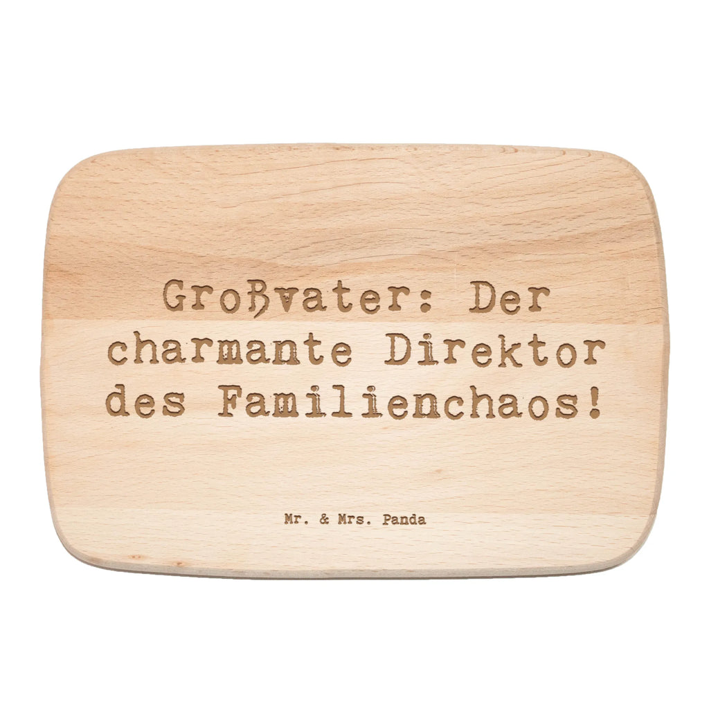 Serving board Saying Großvater: Der charmante Direktor des Familienchaos! breakfast board, Board, cutting board, Family, Father's Day, Mother's Day, brother, sister, Mom, Dad