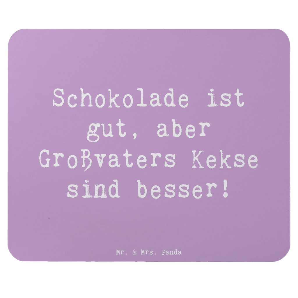 Mouse mat Saying Schokolade ist gut, aber Großvaters Kekse sind besser! Mousepad, Computer zubehör, Büroausstattung, PC Zubehör, Arbeitszimmer, Mauspad, Einzigartiges Mauspad, Designer Mauspad, Mausunterlage, Mauspad Büro, Familie, Vatertag, Muttertag, Bruder, Schwester, Mama, Papa, Oma, Opa