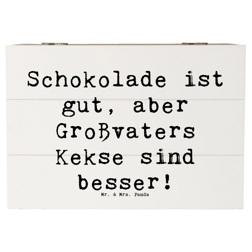 Holzkiste Spruch Großvaters Kekse Schatzkiste, Kiste, Erinnerungsbox, Truhe, Holzkiste, Schatulle, Geschenkdose, Dekokiste, Erinnerungskiste, XXL, Geschenkbox, Aufbewahrungsbox, Familie, Vatertag, Muttertag, Bruder, Schwester, Mama, Papa, Oma, Opa