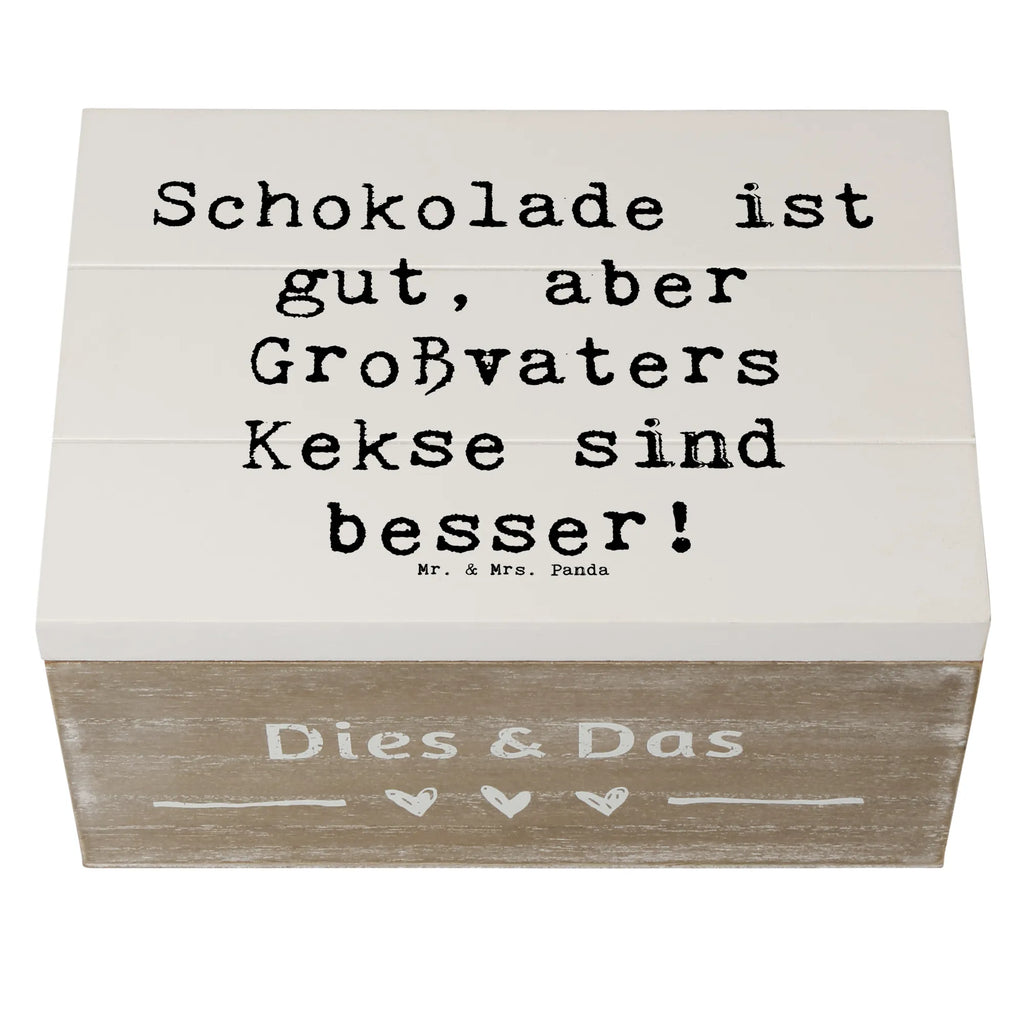 Holzkiste Spruch Großvaters Kekse Schatzkiste, Kiste, Erinnerungsbox, Truhe, Holzkiste, Schatulle, Geschenkdose, Dekokiste, Erinnerungskiste, XXL, Geschenkbox, Aufbewahrungsbox, Familie, Vatertag, Muttertag, Bruder, Schwester, Mama, Papa, Oma, Opa