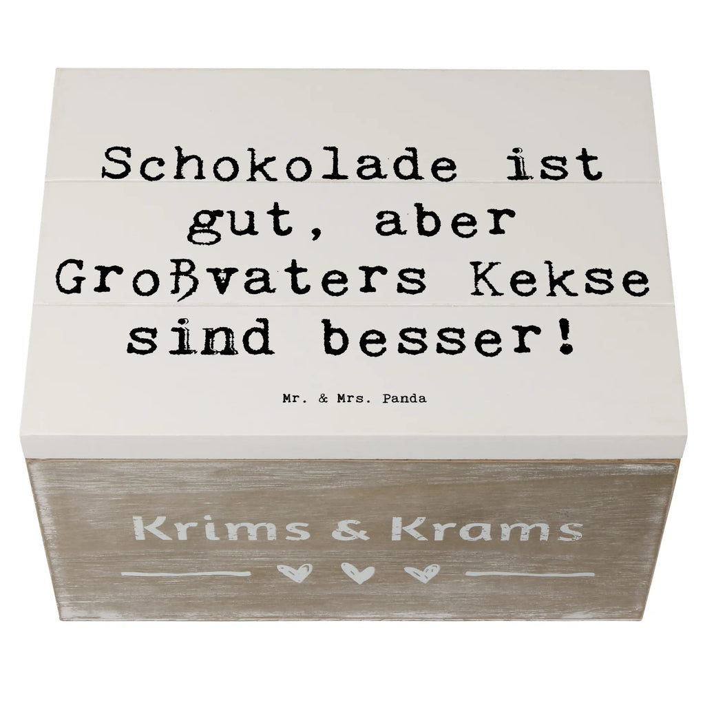 Holzkiste Spruch Großvaters Kekse Schatzkiste, Kiste, Erinnerungsbox, Truhe, Holzkiste, Schatulle, Geschenkdose, Dekokiste, Erinnerungskiste, XXL, Geschenkbox, Aufbewahrungsbox, Familie, Vatertag, Muttertag, Bruder, Schwester, Mama, Papa, Oma, Opa