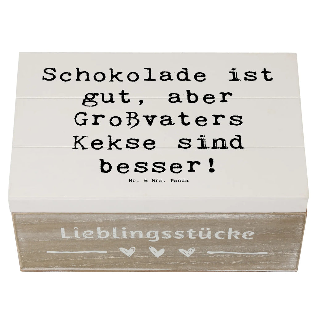 Holzkiste Spruch Großvaters Kekse Schatzkiste, Kiste, Erinnerungsbox, Truhe, Holzkiste, Schatulle, Geschenkdose, Dekokiste, Erinnerungskiste, XXL, Geschenkbox, Aufbewahrungsbox, Familie, Vatertag, Muttertag, Bruder, Schwester, Mama, Papa, Oma, Opa