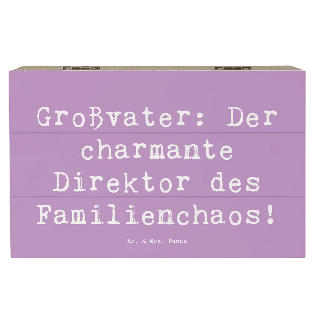 Holzkiste Spruch Großvater Direktor Aufbewahrungsbox, Geschenkdose, Geschenkbox, Schatzkiste, Holzkiste, XXL, Erinnerungsbox, Erinnerungskiste, Truhe, Kiste, Schatulle, Dekokiste, Familie, Vatertag, Muttertag, Bruder, Schwester, Mama, Papa, Oma, Opa