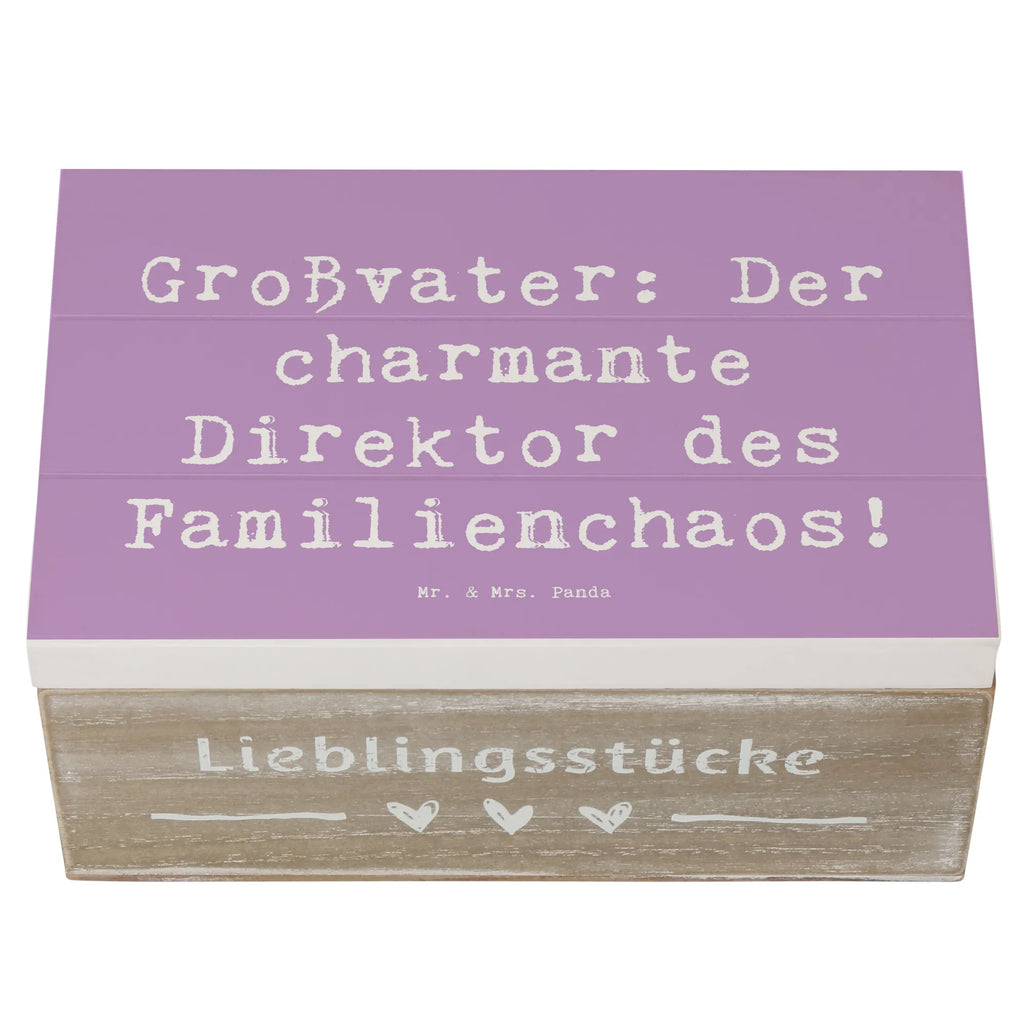 Holzkiste Spruch Großvater Direktor Aufbewahrungsbox, Geschenkdose, Geschenkbox, Schatzkiste, Holzkiste, XXL, Erinnerungsbox, Erinnerungskiste, Truhe, Kiste, Schatulle, Dekokiste, Familie, Vatertag, Muttertag, Bruder, Schwester, Mama, Papa, Oma, Opa