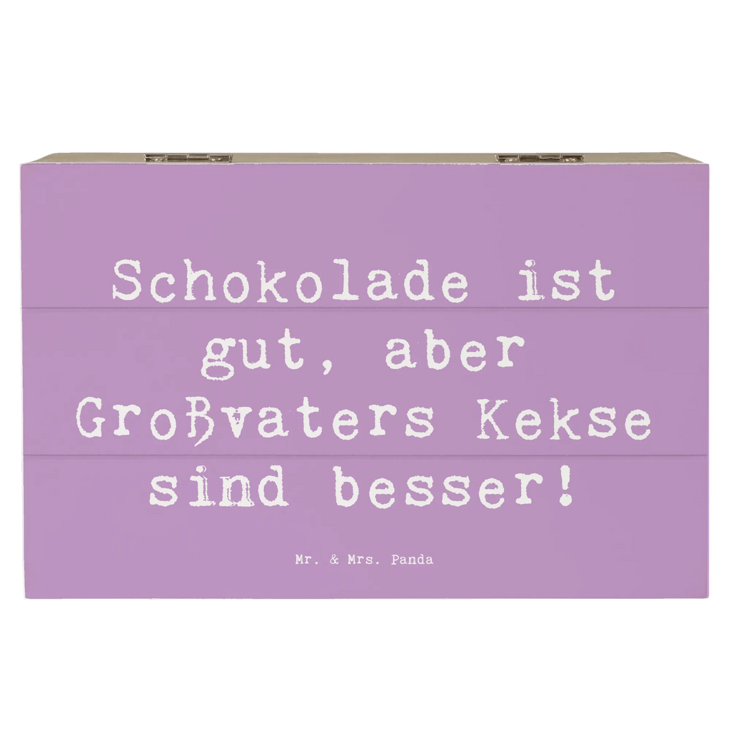 Holzkiste Spruch Großvaters Kekse Schatzkiste, Kiste, Erinnerungsbox, Truhe, Holzkiste, Schatulle, Geschenkdose, Dekokiste, Erinnerungskiste, XXL, Geschenkbox, Aufbewahrungsbox, Familie, Vatertag, Muttertag, Bruder, Schwester, Mama, Papa, Oma, Opa