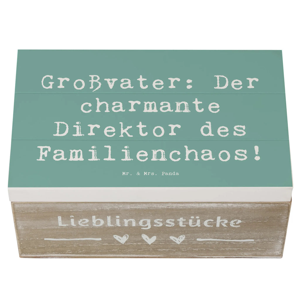 Holzkiste Spruch Großvater Direktor Aufbewahrungsbox, Geschenkdose, Geschenkbox, Schatzkiste, Holzkiste, XXL, Erinnerungsbox, Erinnerungskiste, Truhe, Kiste, Schatulle, Dekokiste, Familie, Vatertag, Muttertag, Bruder, Schwester, Mama, Papa, Oma, Opa