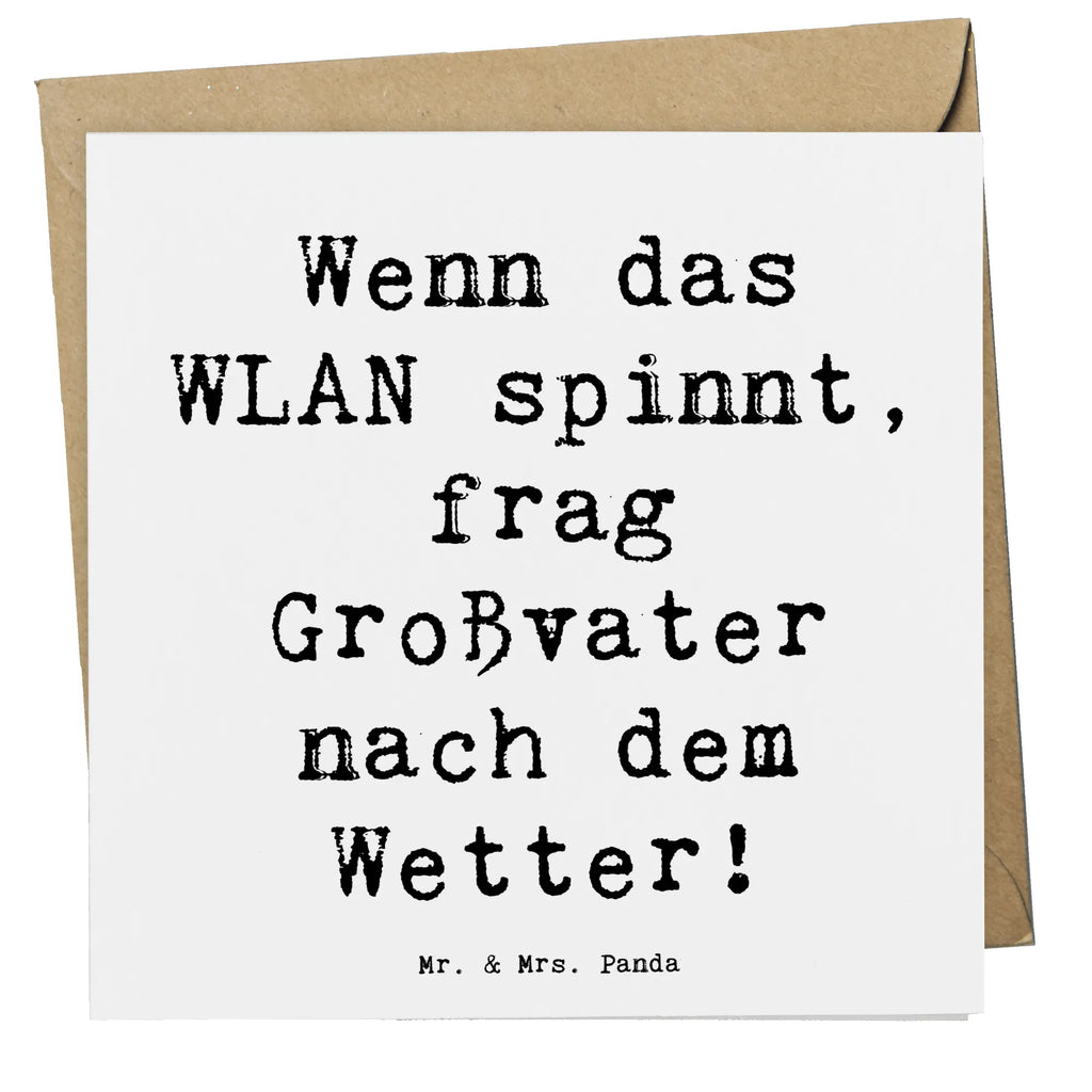 Deluxe Karte Spruch Großvater Wissen Einladungskarte, Hochwertige Klappkarte, Hochzeitskarte, Geburtstagskarte, Karte, Glückwunschkarte, Grußkarte, Klappkarte, Hochwertige Grußkarte, Familie, Vatertag, Muttertag, Bruder, Schwester, Mama, Papa, Oma, Opa