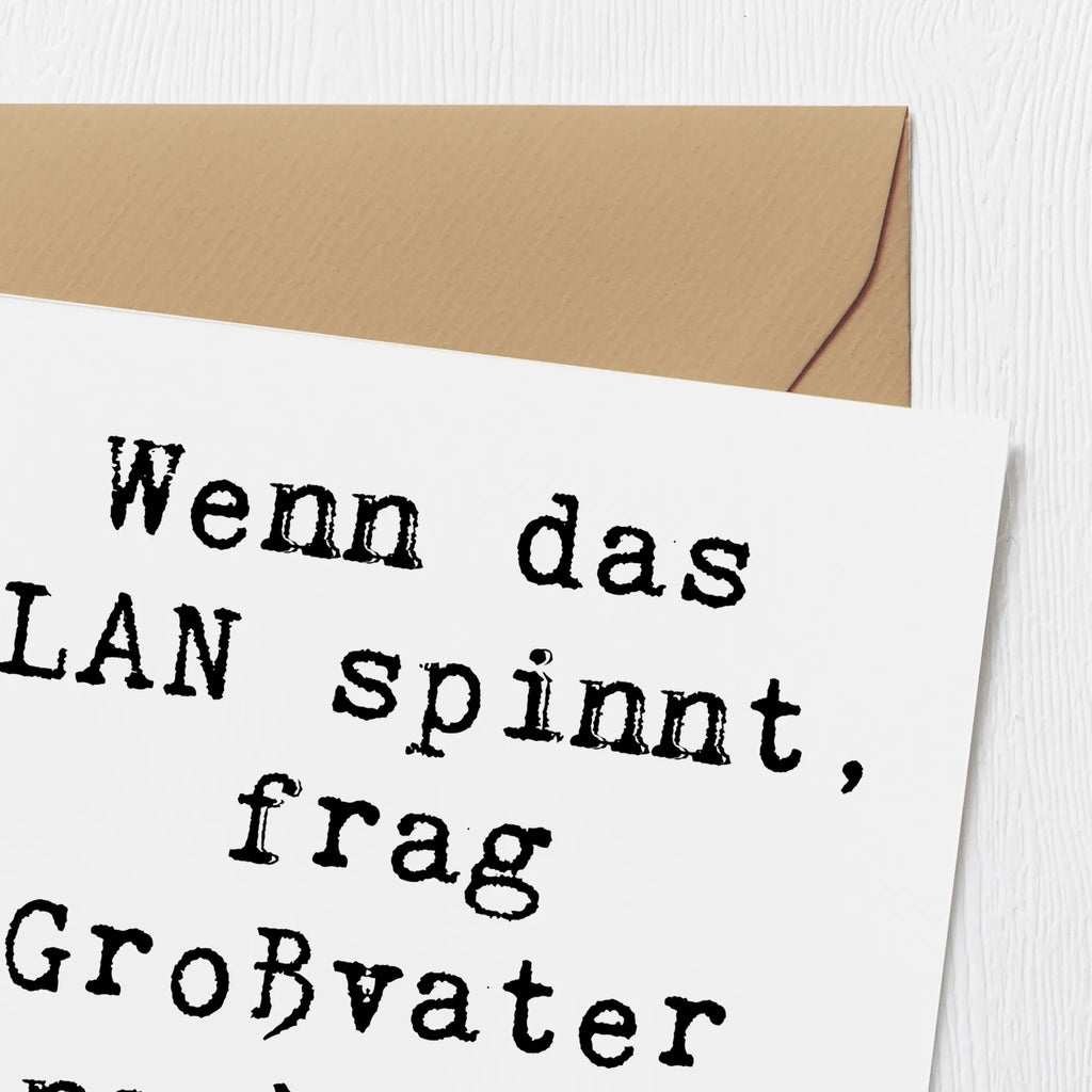 Deluxe Karte Spruch Großvater Wissen Einladungskarte, Hochwertige Klappkarte, Hochzeitskarte, Geburtstagskarte, Karte, Glückwunschkarte, Grußkarte, Klappkarte, Hochwertige Grußkarte, Familie, Vatertag, Muttertag, Bruder, Schwester, Mama, Papa, Oma, Opa