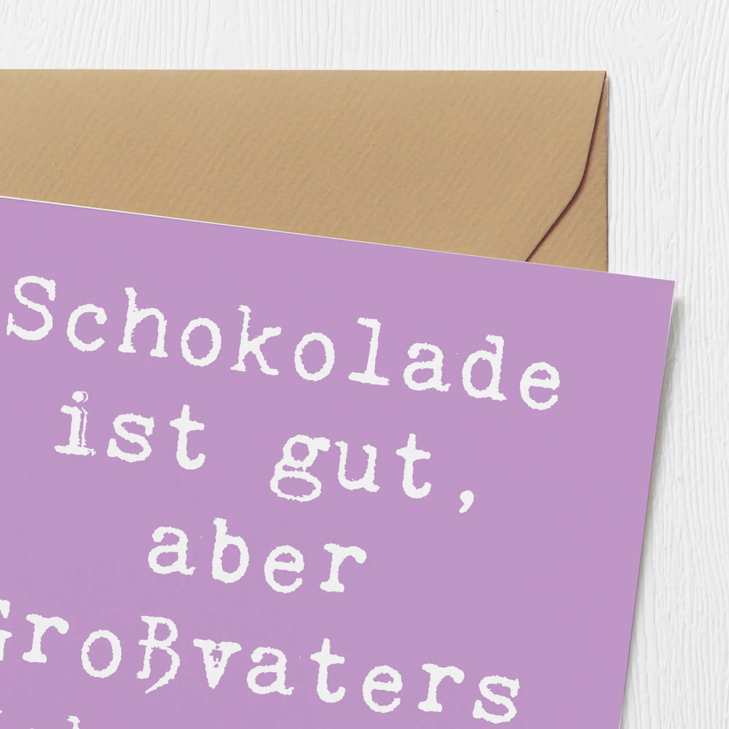 Deluxe Karte Spruch Großvaters Kekse Klappkarte, Glückwunschkarte, Geburtstagskarte, Grußkarte, Hochzeitskarte, Einladungskarte, Karte, Hochwertige Klappkarte, Hochwertige Grußkarte, Familie, Vatertag, Muttertag, Bruder, Schwester, Mama, Papa, Oma, Opa