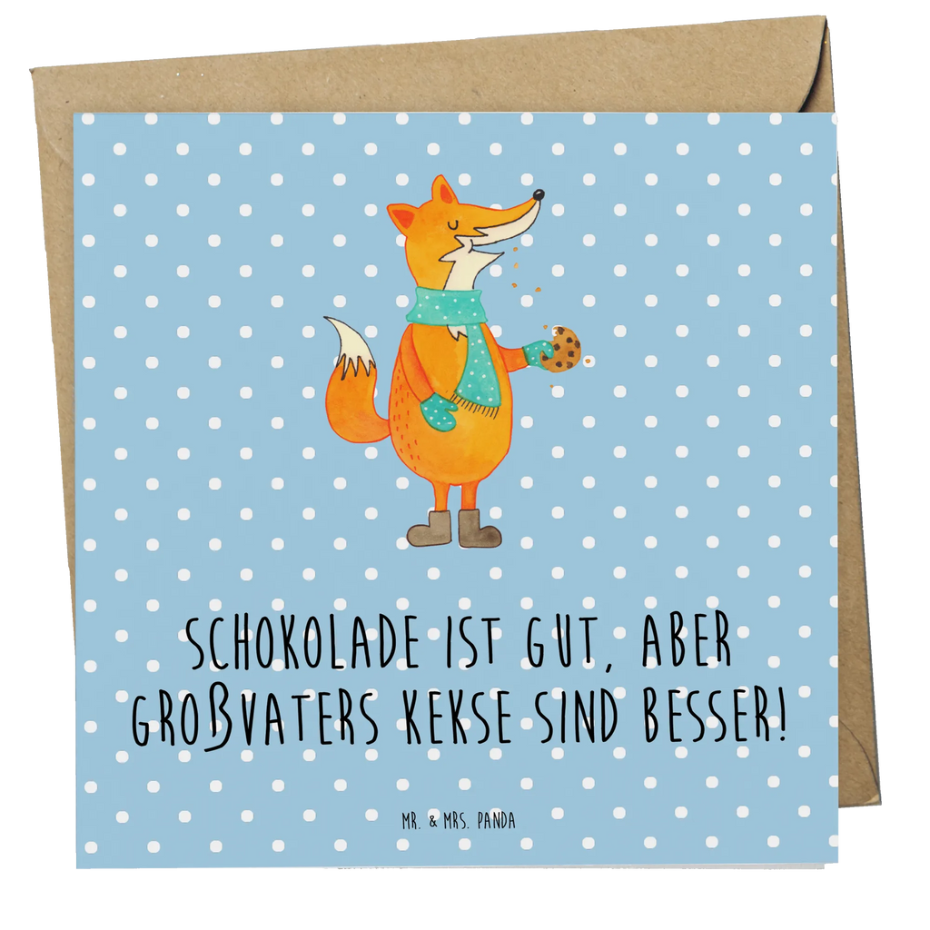 Deluxe Card Schokolade ist gut, aber Großvaters Kekse sind besser! Hochzeitskarte, Einladungskarte, Grußkarte, Klappkarte, Geburtstagskarte, Karte, Hochwertige Grußkarte, Hochwertige Klappkarte, Glückwunschkarte, Familie, Vatertag, Muttertag, Bruder, Schwester, Mama, Papa, Oma, Opa