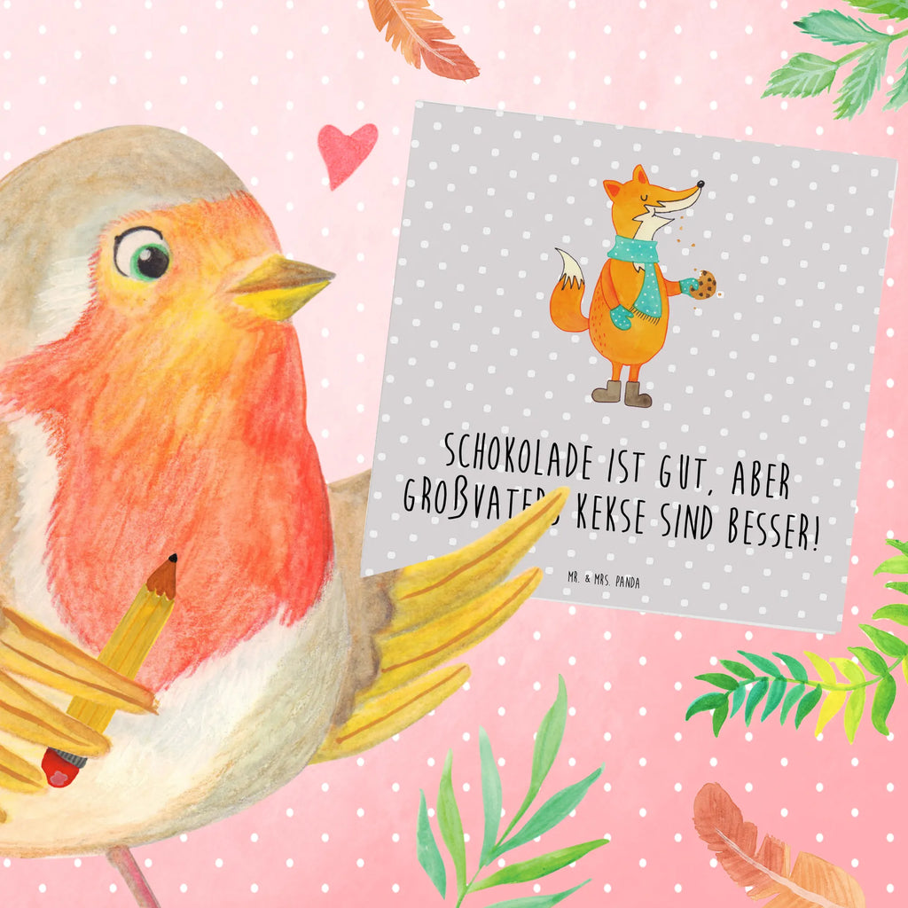 Deluxe Card Schokolade ist gut, aber Großvaters Kekse sind besser! Hochzeitskarte, Einladungskarte, Grußkarte, Klappkarte, Geburtstagskarte, Karte, Hochwertige Grußkarte, Hochwertige Klappkarte, Glückwunschkarte, Familie, Vatertag, Muttertag, Bruder, Schwester, Mama, Papa, Oma, Opa