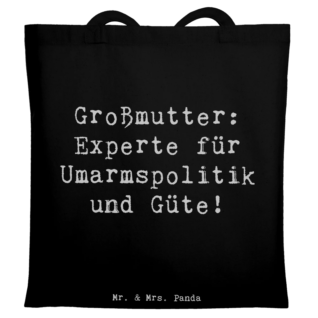 Tote bag Saying Großmutter: Experte für Umarmspolitik und Güte! Stoffbeutel, Einkaufstüte, Laptoptasche, Tragetasche, Schultertasche, Stofftasche, Tasche, Jutetasche, Einkaufstasche, Badetasche, Beutel, Jutebeutel, Umhängetasche, Strandtasche, Beuteltasche, Shopper, Familie, Vatertag, Muttertag, Bruder, Schwester, Mama, Papa, Oma, Opa