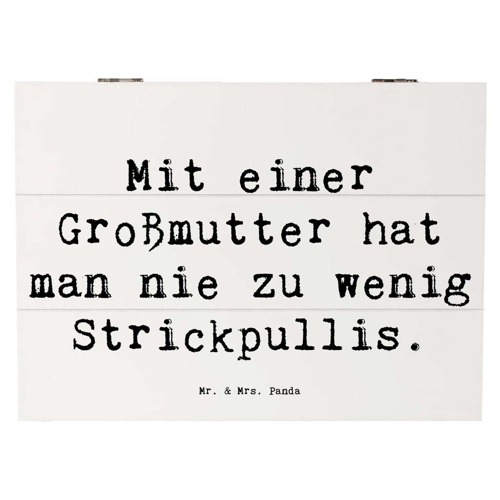 Holzkiste Spruch Großmutter Strickpullis Schatzkiste, Truhe, Aufbewahrungsbox, Kiste, Erinnerungskiste, Geschenkdose, Erinnerungsbox, Geschenkbox, Dekokiste, Holzkiste, Schatulle, XXL, Familie, Vatertag, Muttertag, Bruder, Schwester, Mama, Papa, Oma, Opa