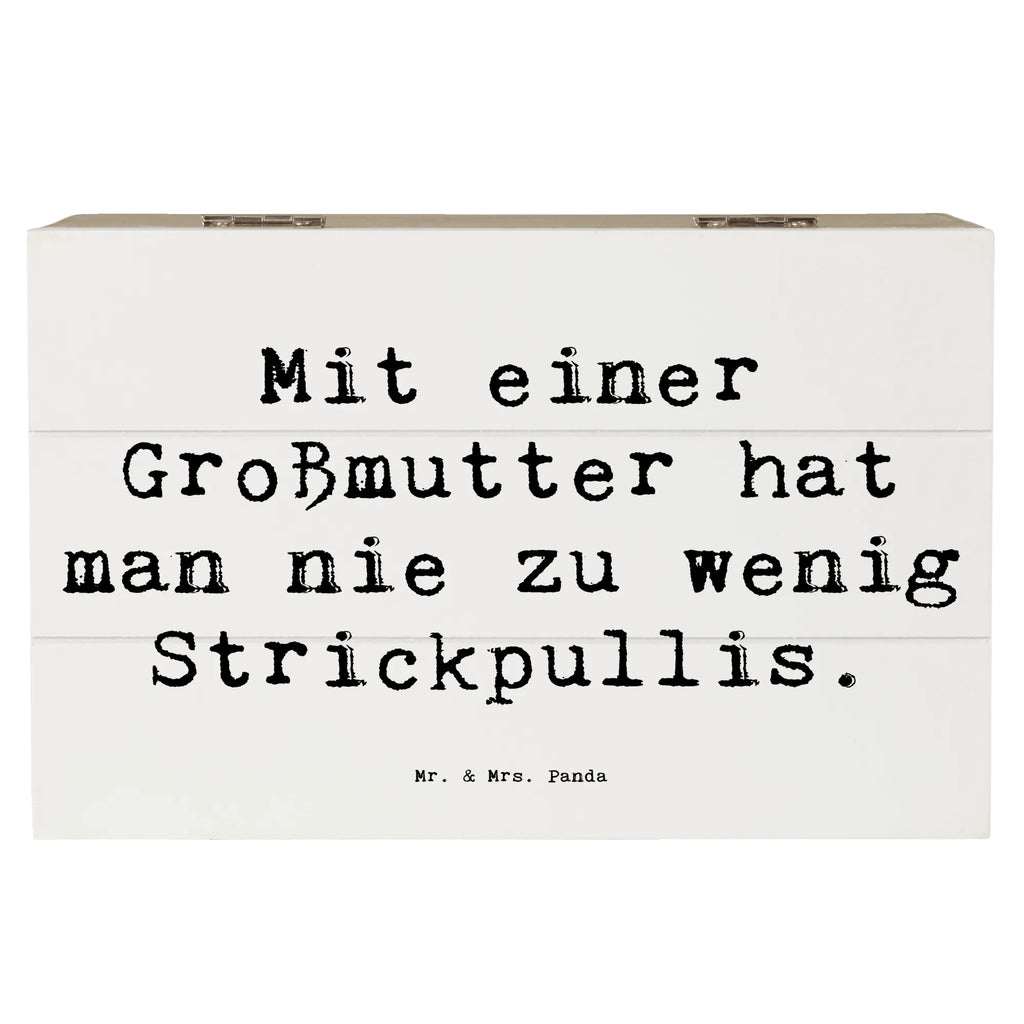 Holzkiste Spruch Großmutter Strickpullis Schatzkiste, Truhe, Aufbewahrungsbox, Kiste, Erinnerungskiste, Geschenkdose, Erinnerungsbox, Geschenkbox, Dekokiste, Holzkiste, Schatulle, XXL, Familie, Vatertag, Muttertag, Bruder, Schwester, Mama, Papa, Oma, Opa