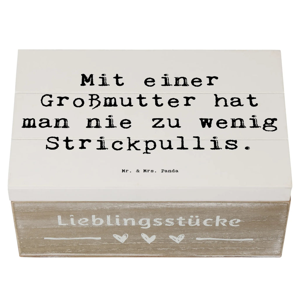 Holzkiste Spruch Großmutter Strickpullis Schatzkiste, Truhe, Aufbewahrungsbox, Kiste, Erinnerungskiste, Geschenkdose, Erinnerungsbox, Geschenkbox, Dekokiste, Holzkiste, Schatulle, XXL, Familie, Vatertag, Muttertag, Bruder, Schwester, Mama, Papa, Oma, Opa
